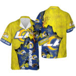 Sport-Team Los Angeles Rams Tropical Best Gift For Fans Hawaiian Shirt Summer Aloha Shirt