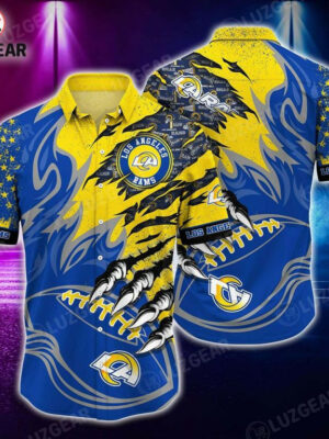Sport-Team Los Angeles Rams Style Vintage Summber Beach Hawaiian Shirt Summer Aloha Shirt