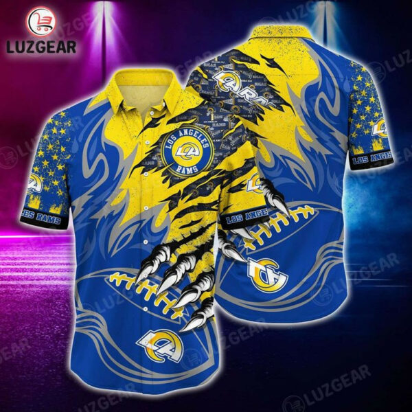 Sport-Team Los Angeles Rams Style Vintage Summber Beach Hawaiian Shirt Summer Aloha Shirt
