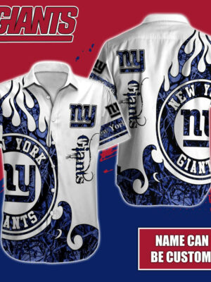 Sport-Team New York Giants Custom Name Realtree Hunting Hawaiian Shirt Sport Team Aloha Shirt