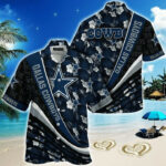 Sport-Team Dallas Cowboys Multi Logo Flower Hawaiian Shirt Summer Aloha Shirt