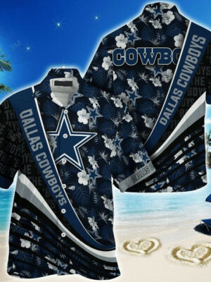 Sport-Team Dallas Cowboys Multi Logo Flower Hawaiian Shirt Summer Aloha Shirt