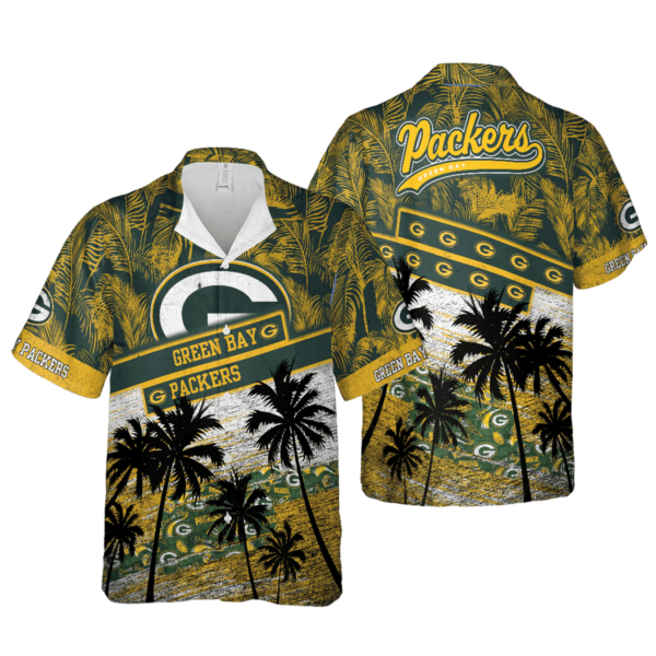 Sport-Team Green Bay Packers Coconut Tree Beach Hawaiian Shirt Summer Aloha Shirt