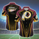 Sport-Team Washington Redskins Sleeve Button Down Samurai Hawaiian Shirt V9 Summer Aloha Shirt