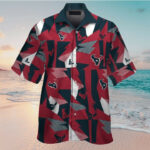 Sport-Team Houston Texans Blue Red Hawaiian Shirt V3 Summer Aloha Shirt