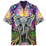 Trippy Colorful DragoSport-Teamy Psychedelic Hippie Hawaiian Shirt Summer Gifts Aloha Shirt