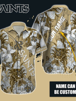 Sport-Team New Orleans Saints Custom Name Special Tropical Fruit Hawaiian Shirt Sport Team Aloha Shirt