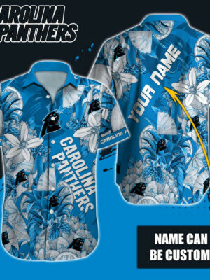 Sport-Team Carolina Panthers Custom Name Special Tropical Fruit Hawaiian Shirt Sport Team Aloha Shirt