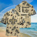 Sport-Team New Orleans Saints Golden Ball As Coconut Hawaiian Shirt Summer Aloha Shirt