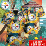 Sport-Team Pittsburgh Steelers Custom Name Special Vintage Style Hawaiian Shirt Sport Team Aloha Shirt