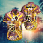 Sport-Team Washington Redskins Baby Yoda Hawaiian Shirt Summer Aloha Shirt