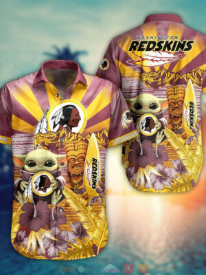 Sport-Team Washington Redskins Baby Yoda Hawaiian Shirt Summer Aloha Shirt