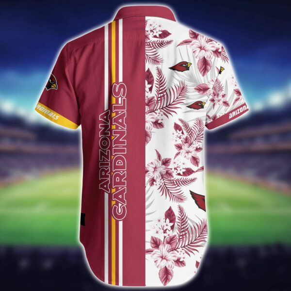 Sport-Team Arizona Cardinals Red White Flower Hawaiian Shirt Summer Aloha Shirt
