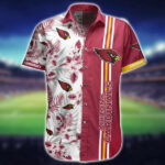 Sport-Team Arizona Cardinals Red White Flower Hawaiian Shirt Summer Aloha Shirt