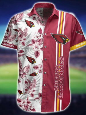 Sport-Team Arizona Cardinals Red White Flower Hawaiian Shirt Summer Aloha Shirt