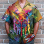 Watercolor DragoSport-Teamy And Dreamcatcher - Hawaiian Shirt Aloha Shirt for Men Women