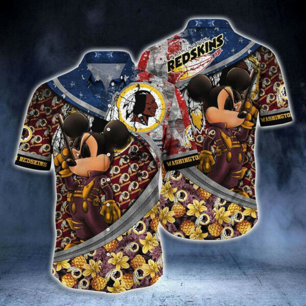 Sport-Team Washington Redskins Mickey New Collection Trending Hawaiian Shirt Summer Aloha Shirt