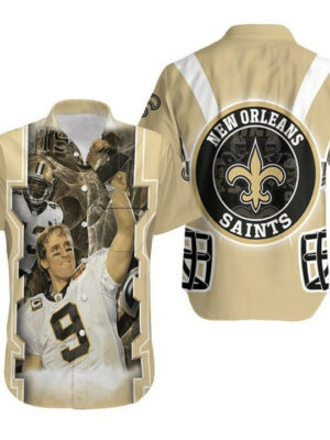 Sport-Team New Orleans Saints Legend Player 9 Hawaiian Shirt Summer Aloha Shirt