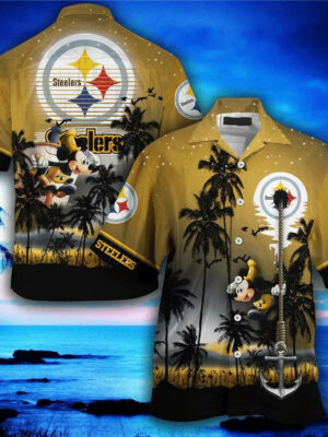 Sport-Team Pittsburgh Steelers Mickey Hawaiian Shirt Summer Aloha Shirt