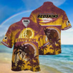 Sport-Team Washington Redskins Coconut Tree Hawaiian Shirt Summer Aloha Shirt