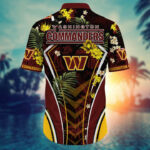 Sport-Team Washington Commanders Custom Name Flower Summer Tropical Hawaiian Shirt Sport Team Aloha Shirt