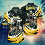 Sport-Team Green Bay Packers Jason Voorhees Leatherface Hawaiian Shirt Summer Aloha Shirt
