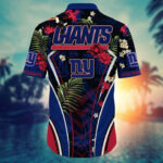 Sport-Team New York Giants Custom Name Flower Summer Tropical Hawaiian Shirt Sport Team Aloha Shirt