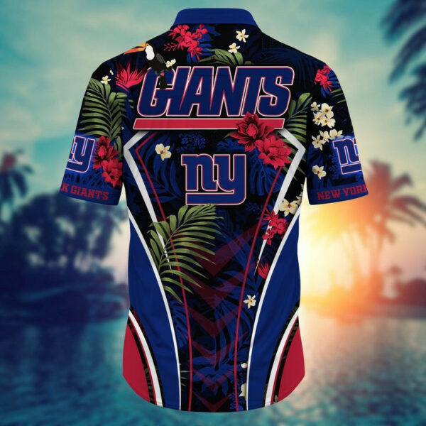 Sport-Team New York Giants Custom Name Flower Summer Tropical Hawaiian Shirt Sport Team Aloha Shirt