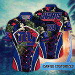 Sport-Team New York Giants Custom Name Flower Summer Tropical Hawaiian Shirt Sport Team Aloha Shirt