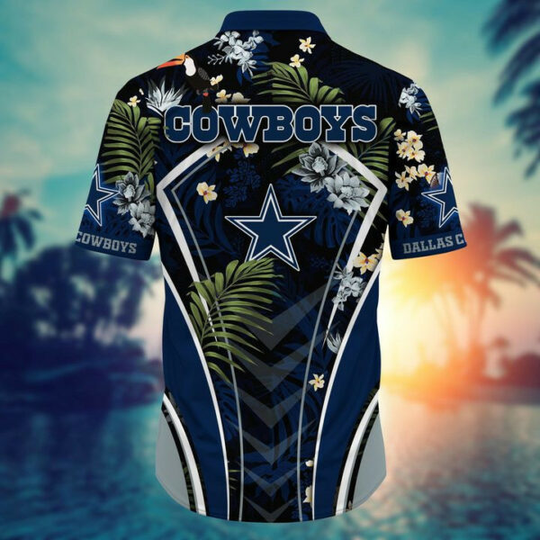 Sport-Team Dallas Cowboys Custom Name Flower Summer Tropical Hawaiian Shirt Sport Team Aloha Shirt