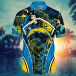 Sport-Team Los Angeles Chargers Custom Name Flower Summer Tropical Hawaiian Shirt Sport Team Aloha Shirt