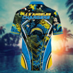 Sport-Team Los Angeles Chargers Custom Name Flower Summer Tropical Hawaiian Shirt Sport Team Aloha Shirt