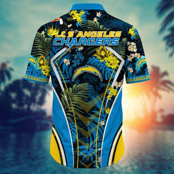Sport-Team Los Angeles Chargers Custom Name Flower Summer Tropical Hawaiian Shirt Sport Team Aloha Shirt