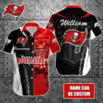 Sport-Team Tampa Bay Buccaneers Custom Name Special Half Tone Mascot Hawaiian Shirt Sport Team Aloha Shirt