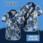 Sport-Team Tennessee Titans Custom Name Special Tropical Fruit Hawaiian Shirt Sport Team Aloha Shirt