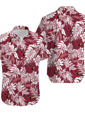 Sport-Team Arizona Cardinals Tropical Leafs Hawaiian Shirt Summer Aloha Shirt