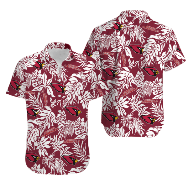 Sport-Team Arizona Cardinals Tropical Leafs Hawaiian Shirt Summer Aloha Shirt