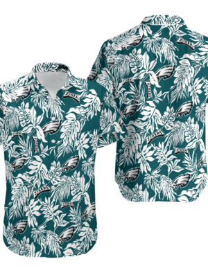 Sport-Team Philadelphia Eagles Tropical Leafs Hawaiian Shirt Summer Aloha Shirt