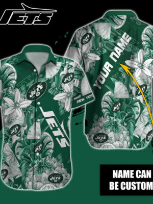 Sport-Team New York Jets Custom Name Special Tropical Fruit Hawaiian Shirt Sport Team Aloha Shirt