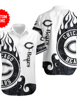 Sport-Team Chicago Bears Custom Name Realtree Hunting Hawaiian Shirt Sport Team Aloha Shirt