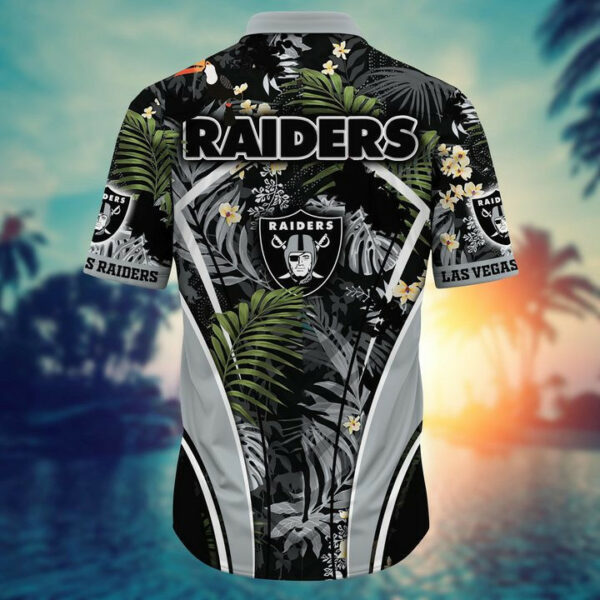 Sport-Team Las Vegas Raiders Custom Name Flower Summer Tropical Hawaiian Shirt Sport Team Aloha Shirt