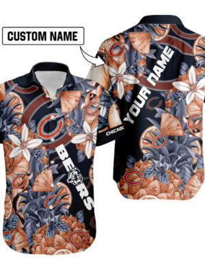 Sport-Team Chicago Bears Custom Name Special Tropical Fruit Hawaiian Shirt Sport Team Aloha Shirt
