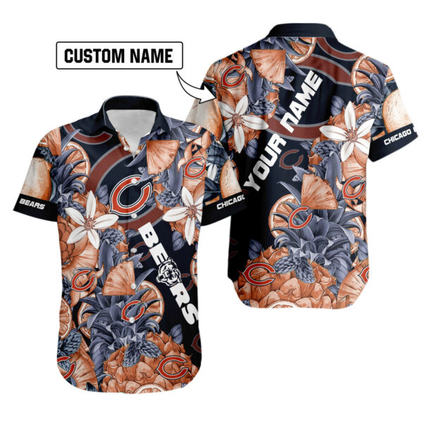 Sport-Team Chicago Bears Custom Name Special Tropical Fruit Hawaiian Shirt Sport Team Aloha Shirt