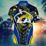 Sport-Team Los Angeles Rams Custom Name Flower Summer Tropical Hawaiian Shirt Sport Team Aloha Shirt