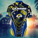 Sport-Team Los Angeles Rams Custom Name Flower Summer Tropical Hawaiian Shirt Sport Team Aloha Shirt