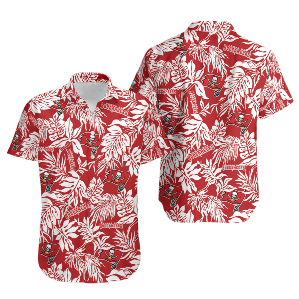 Sport-Team Tampa Bay Buccaneers Tropical Leafs Hawaiian Shirt Summer Aloha Shirt