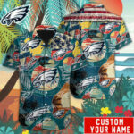 Sport-Team Philadelphia Eagles Custom Name Special Vintage Style Hawaiian Shirt Sport Team Aloha Shirt