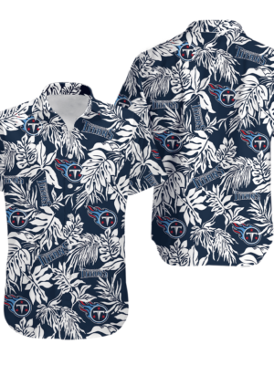 Sport-Team Tennessee Titans Tropical Leafs Hawaiian Shirt Summer Aloha Shirt