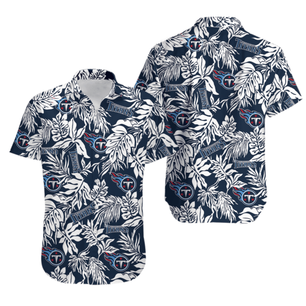 Sport-Team Tennessee Titans Tropical Leafs Hawaiian Shirt Summer Aloha Shirt
