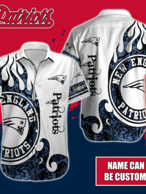 Sport-Team New England Patriots Custom Name Realtree Hunting Hawaiian Shirt Sport Team Aloha Shirt